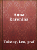 Book cover for "Anna Karenina".