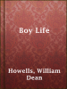 Book Cover for "Boy Life"