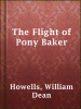 Book Cover for "The Flight of Pony Baker"